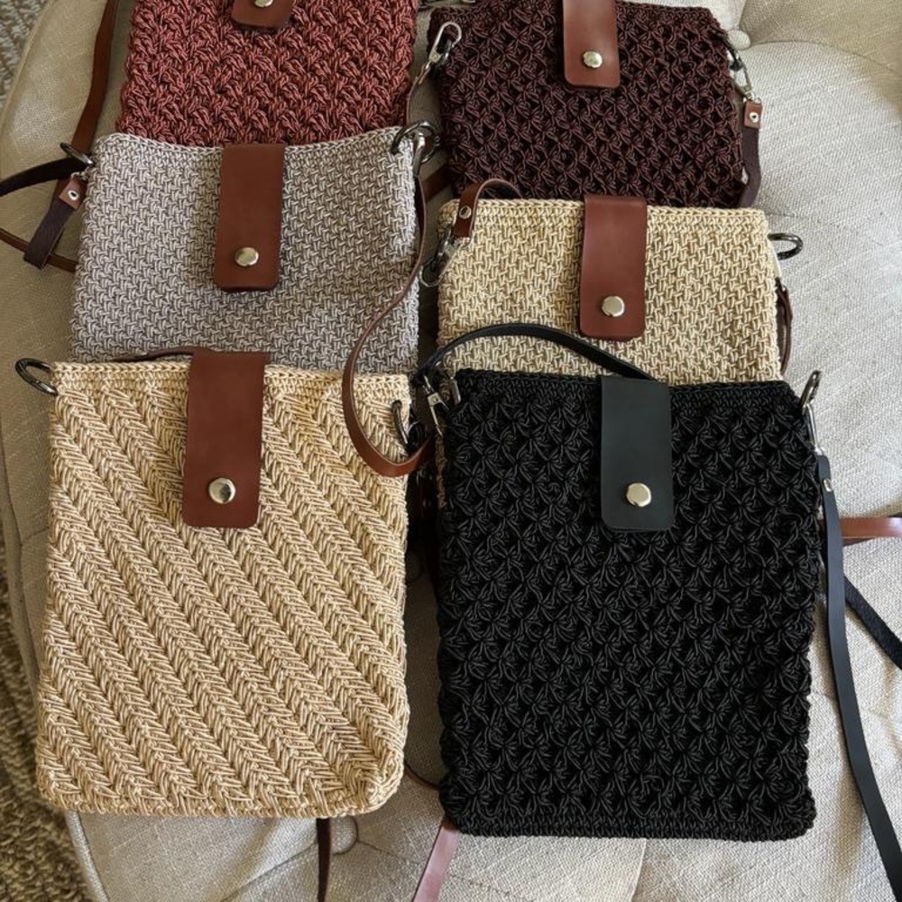 Handmade crochet cross body bags so stylish